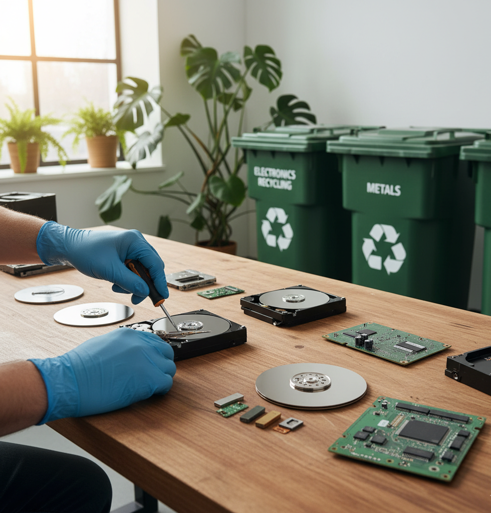 Eco Friendly Hard Drive Disposal Zero Landfill And R2v3 Compliance