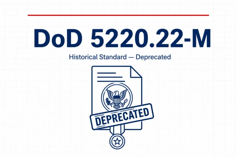 DoD 5220.22-M Standard: History, Deprecation, and Modern Replacements
