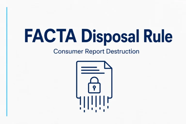 FACTA Disposal Rule: Secure Disposal of Consumer Report Information